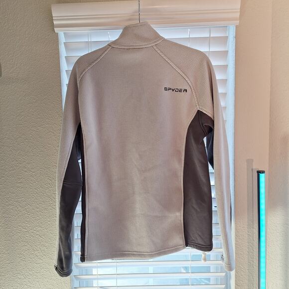SPYDER Mens Size L Outbound Half Zip Core Sweater Jacket Gray - Picture 7 of 8